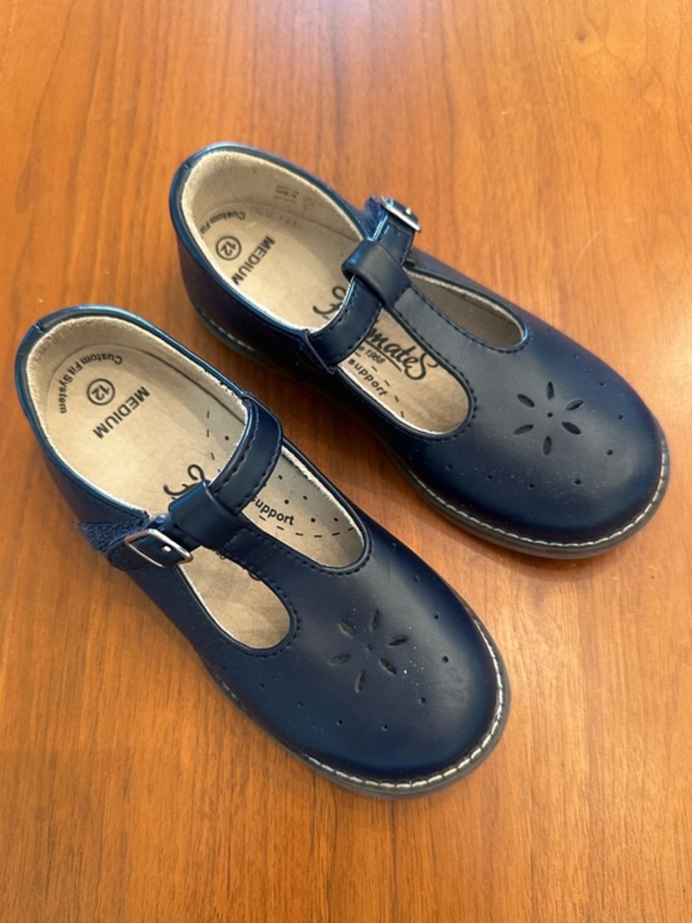Footmates Navy Blue Mary Jane Shoes with Supportive Insole size 12